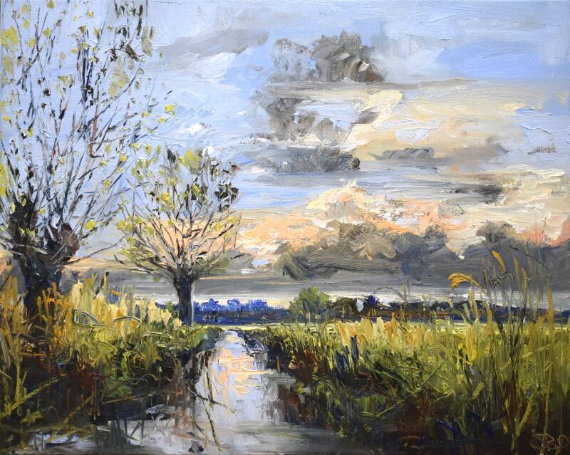 See  you, oil on canvas, 40 x 50 cm, 2021. (SOLD)