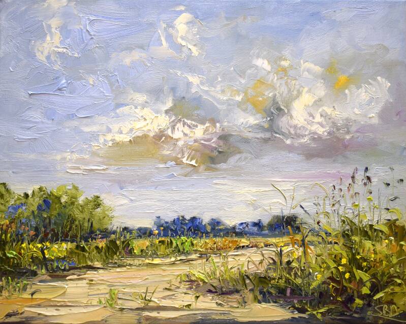 Side  path, oil on canvas, 40 x 50 cm, 2020. (SOLD)