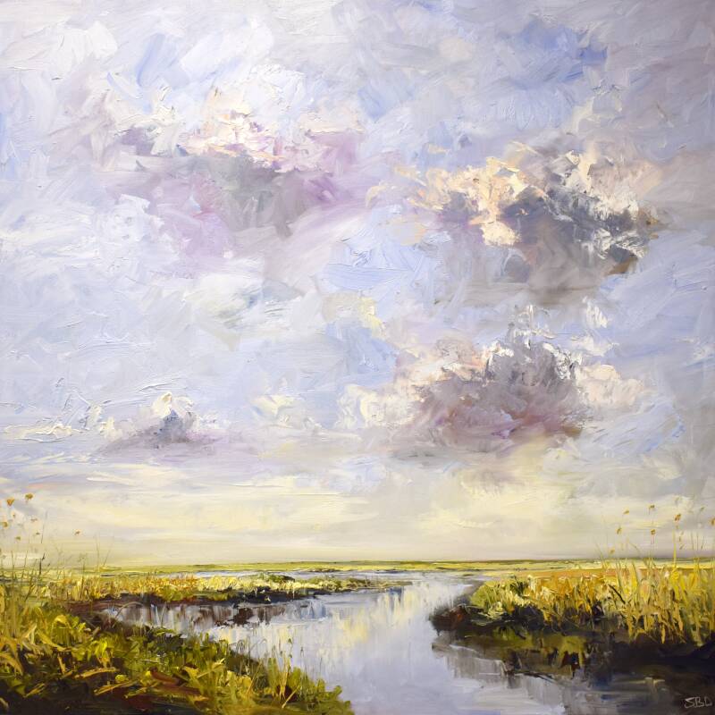Space, oil on canvas, 100 x 100 cm, 2020. (SOLD)