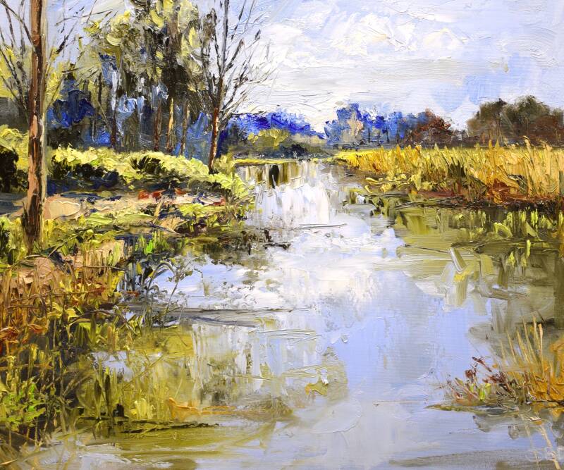Spring break, oil on canvas, 50 x 60 cm, 2021. (SOLD)