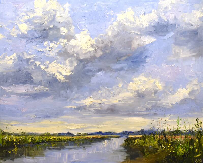 Summertime, oil on canvas, 80 x 100 cm, 2020. (SOLD)