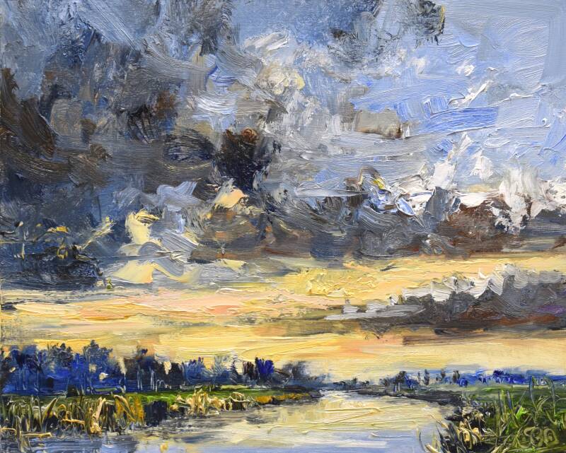 Things called love, oil on panel, 24 x 30 cm 2021. (SOLD)