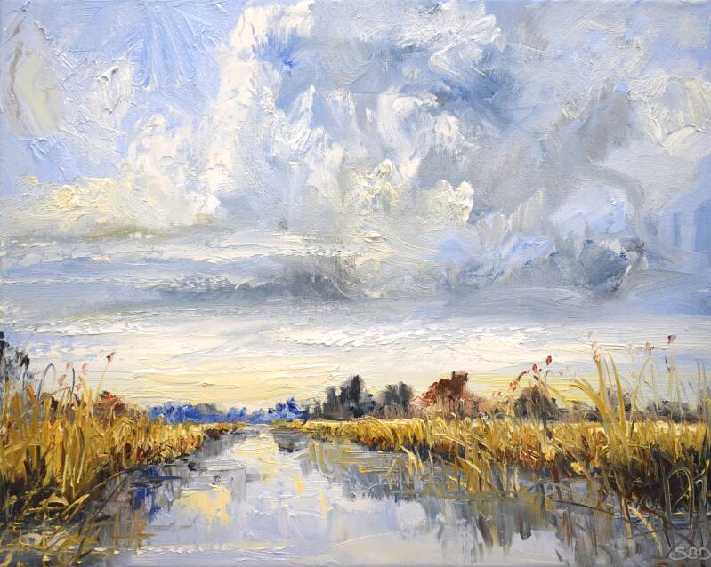 Singing reed, oil on canvas, 40 x 50 cm, 2021. 