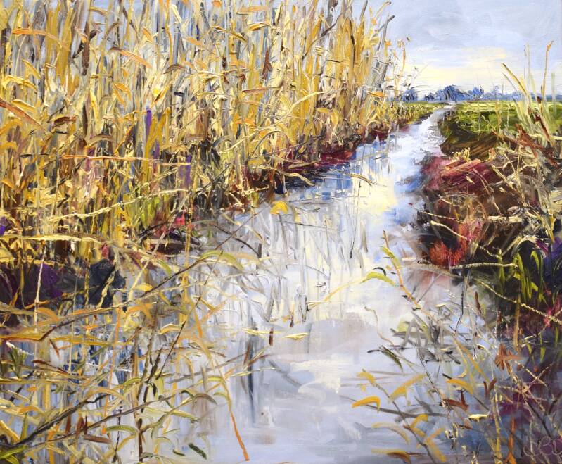 Windy days, oil on canvas, 50 x 60 cm, 2021. (SOLD)