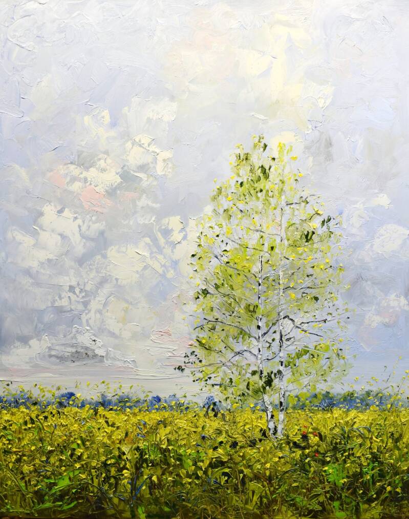 Growing strong, oil on canvas, 100 x 80 cm, 2026. 