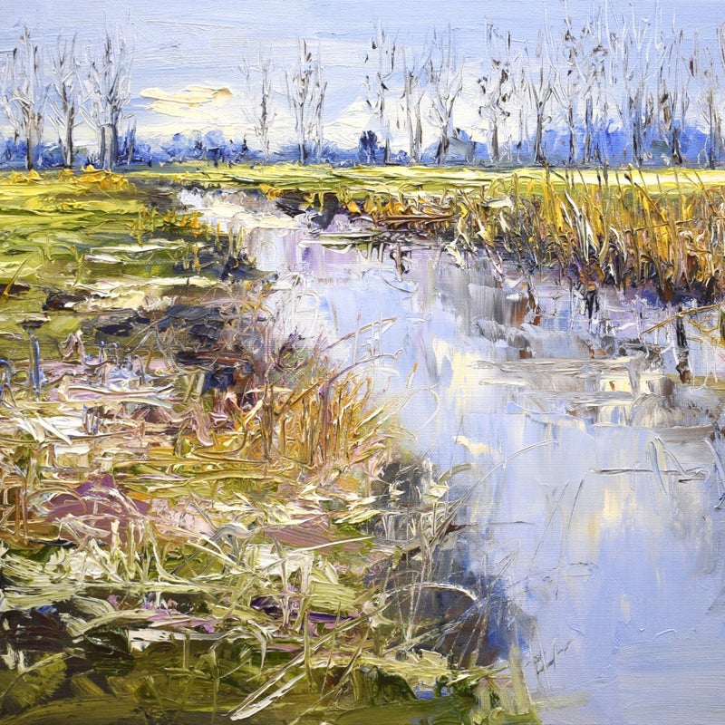 Frosty wind, oil on canvas, 40 x 50 cm, 2021.