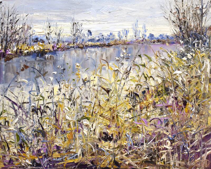 Bird friends, oil on canvas, 40 x 50 cm, 2022.