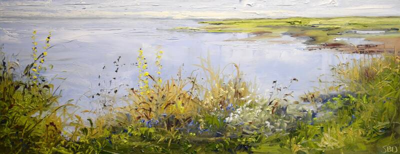 Summer vibes, oil on canvas, 40 x 100 cm, 2026. (Gallery Bonnard)
