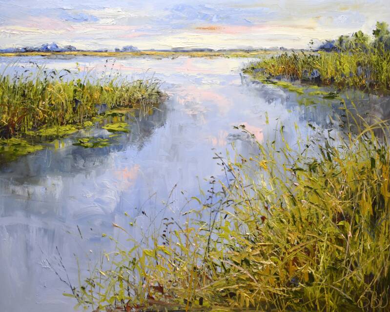 Bright side, oil on canvas, 80 x 100 cm, 2022. (SOLD)