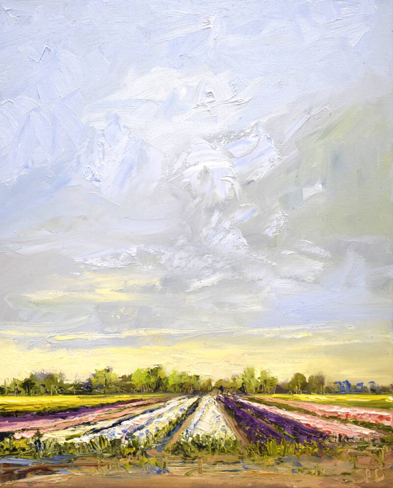Spring bulbs, oil on canvas, 50 x 40 cm, 2022. (Kunst of Art) 