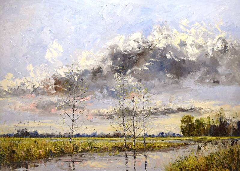 Season, oil on canvas, 100 x 140 cm, 2023. (SOLD) 