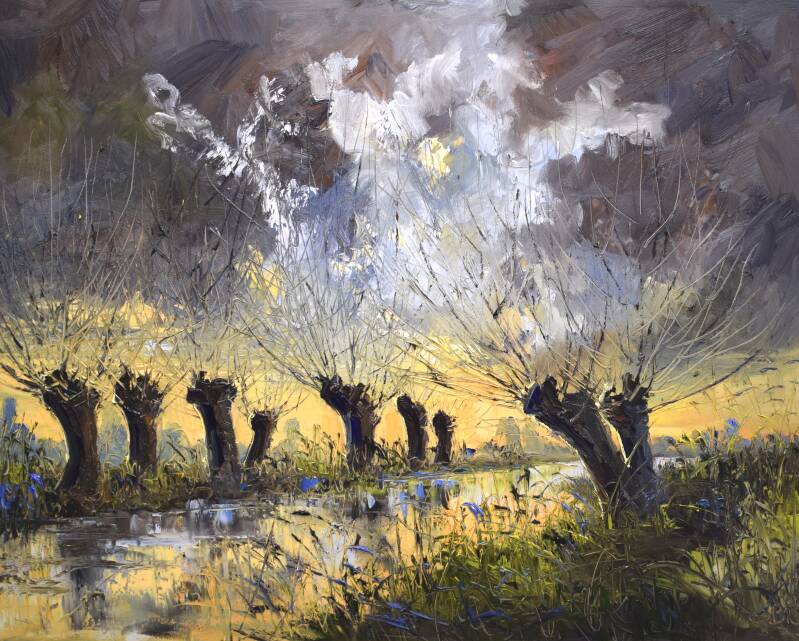 Soul connection, oil on canvas, 80 x 100 cm, 2024. (Kunst of Art)