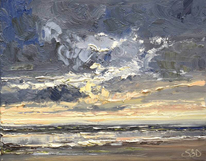 Gods color, oil on canvas, 24 x 30 cm, 2024. 