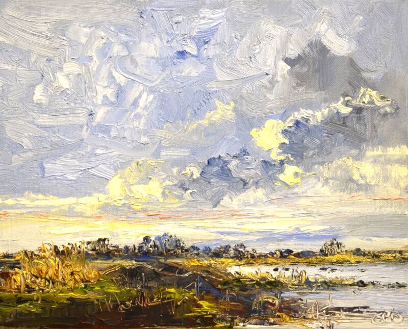 From Sweden, oil on canvas, 24 x 30 cm, 2024. 