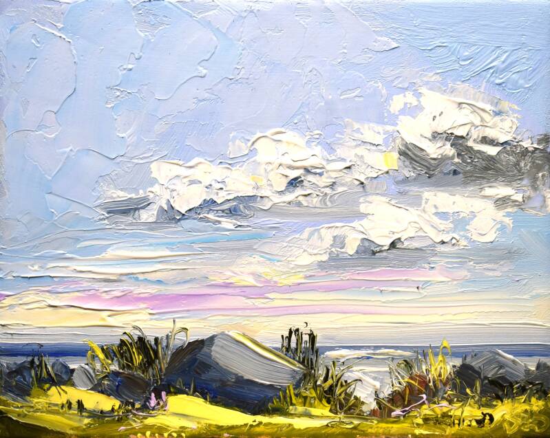 PBP203, Sunny day, oil on canvas, 16 x 20 cm, 2025. 