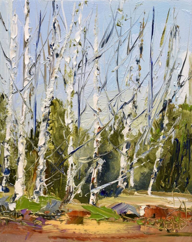 PBP207, The spot, oil on panel, 16 x 20 cm, 2025. 