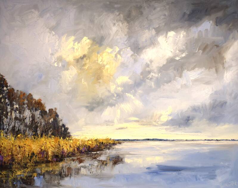 In nature, oil on canvas, 80 x 100 cm, 2025.  (Kunst of Art)