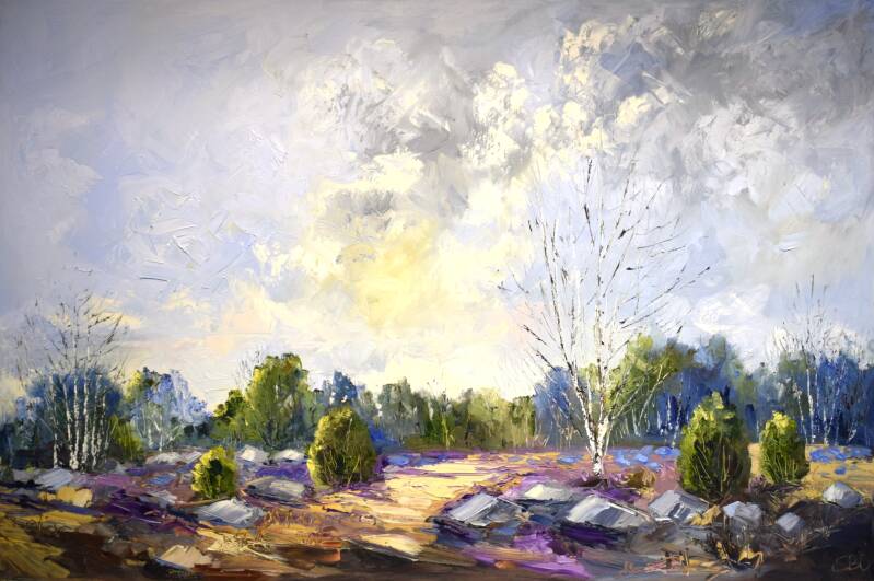 New path, oil on canvas, 80 x 120, 2025. (Kunst of Art)