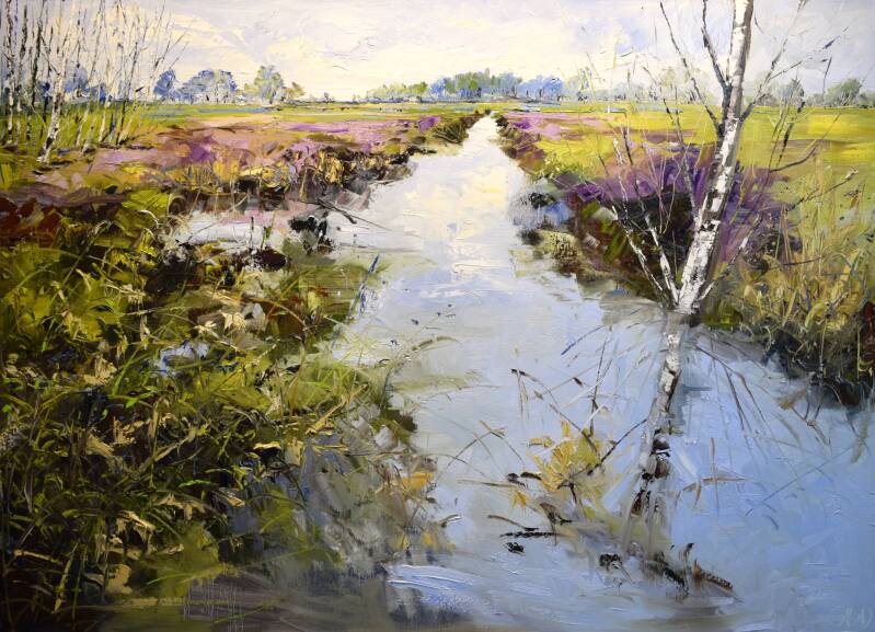 Come in nature, oil on canvas, 100 x 140 cm, 2025. 