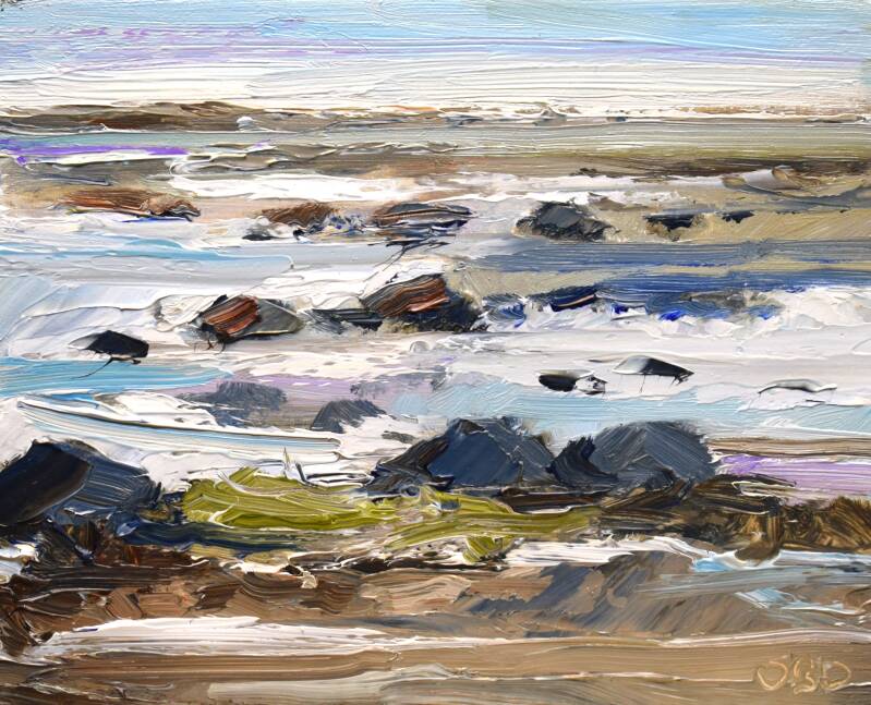 PBP202, Endless space, oil on panel, 16 x 20 cm, 2025. 