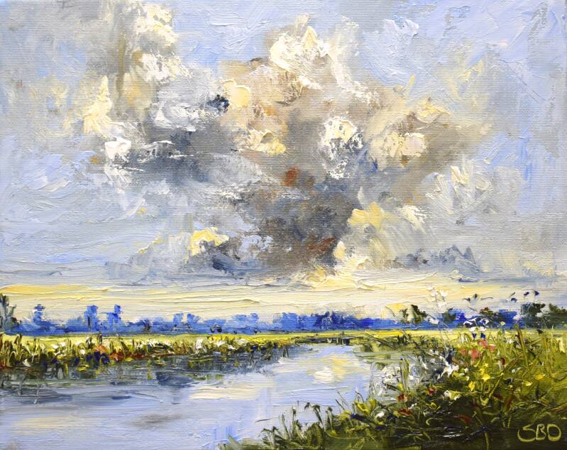 Forever fields, oil on canvas, 24 x 30 cm, 2021. (SOLD)