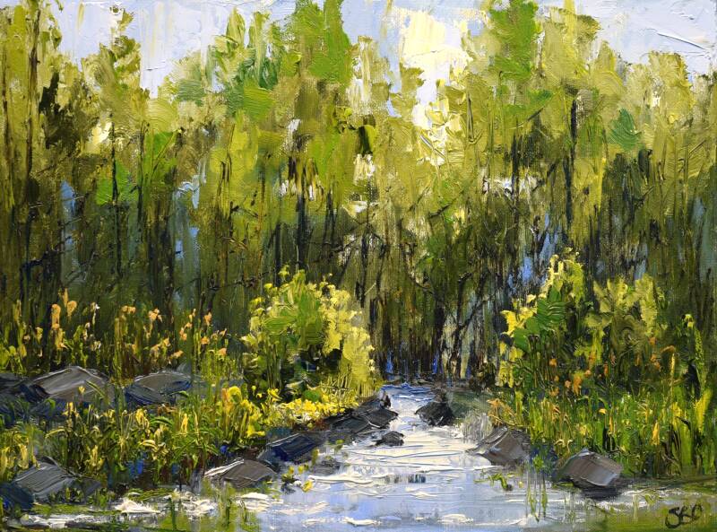 Golden day, oil on canvas, 30 x 40 cm, 2026.
