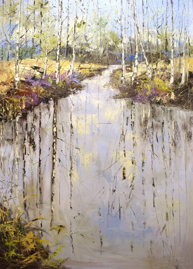 Hide together, oil on canvas, 140 x 100 cm, 2024. (SOLD)