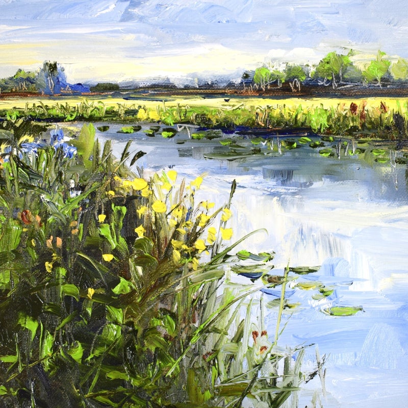 Bij de Berkel, 24 x 30 cm, 2020. (SOLD)
