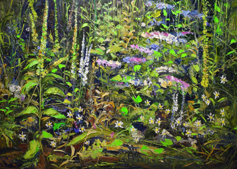 It's happening, oil on canvas, 100 x 140 cm. (SOLD)