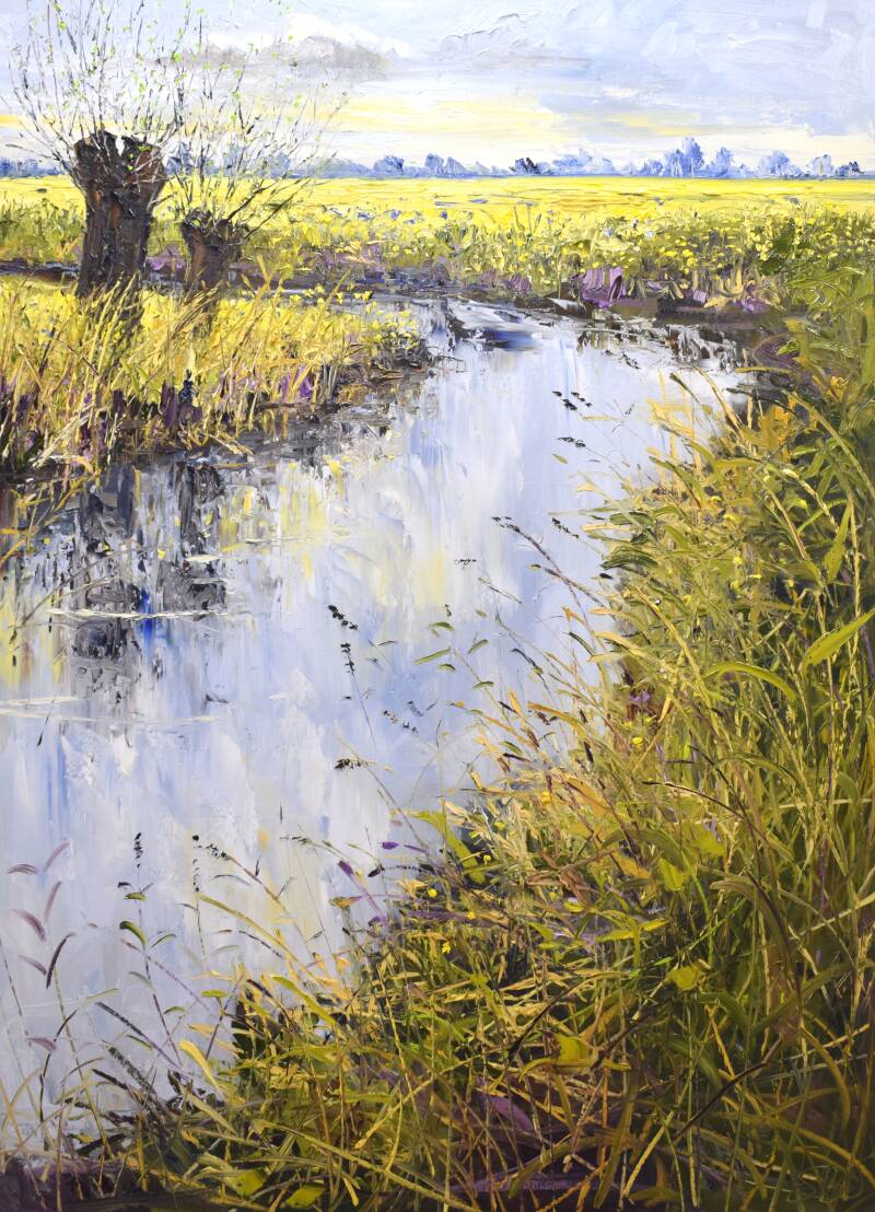 It takes two, oil on canvas, 140 x 100 cm, 2022.  (Galerie Année)