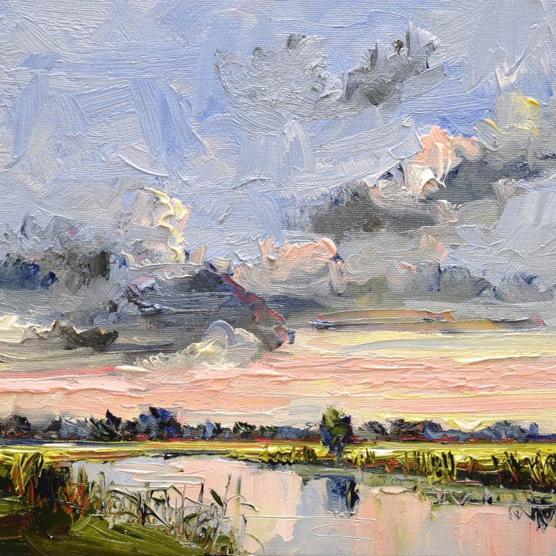 Pretty in pink, oil on canvas, 24 x 30 cm, 2020. (SOLD)