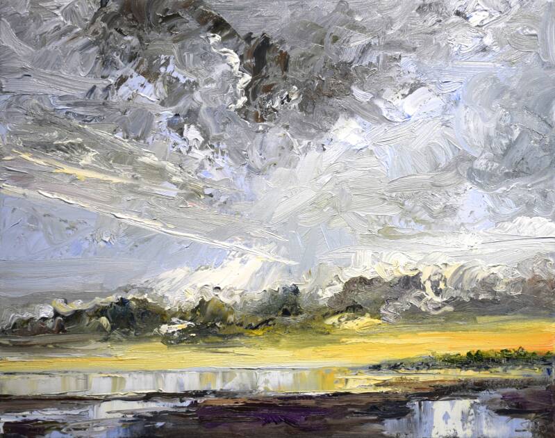 Light speed, oil on canvas, 50 x 60 cm, 2025. (Gallery Drentsche Aa)