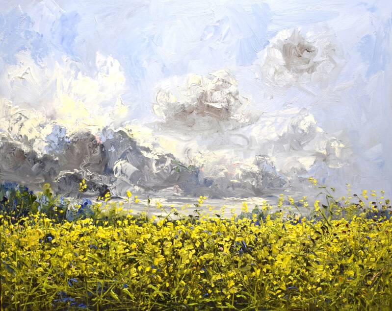 My only open door, oil on canvas, 80 x 100 cm, 2024.  (Galerie Bonnard) 