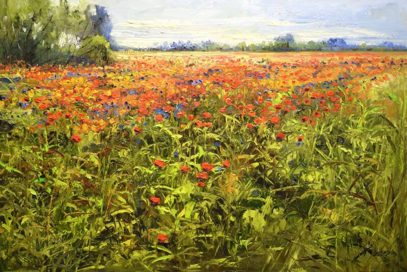 Natures hope, oil on canvas, 80 x 120 cm, 2024. (Galerie Bonnard)