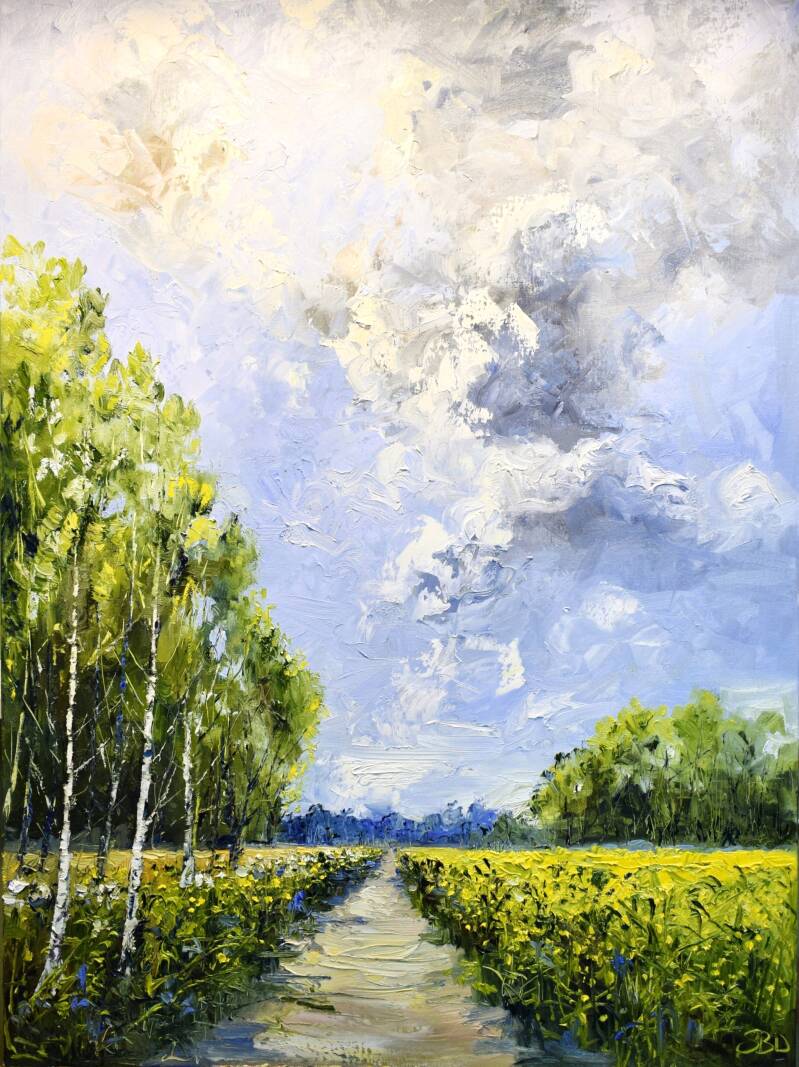 Natures path, oil on canvas, 140 x 100 cm, 2025. (Kunst of Art)