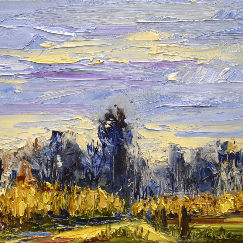 Blue, oil on canvas, 24 x 30 cm, 2020.