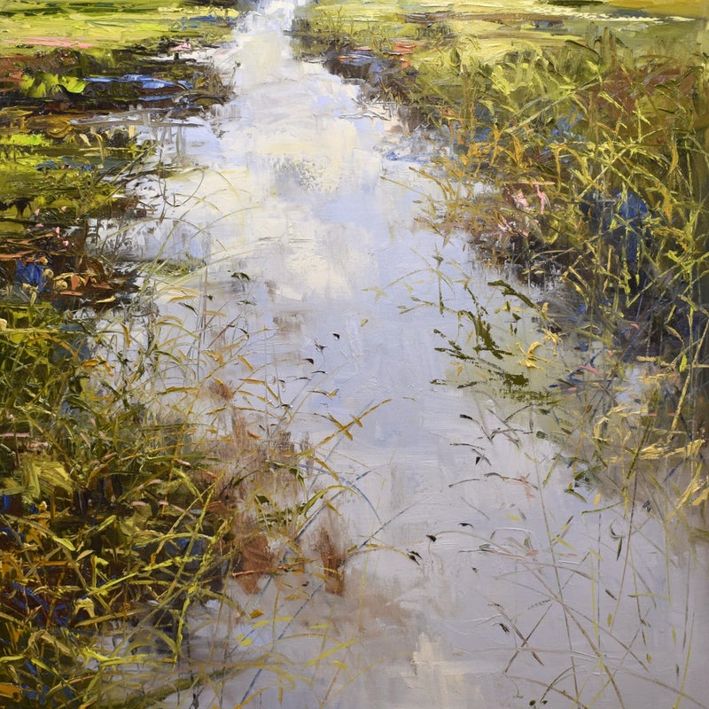 In to the silence, oil on canvas, 140 x 100 cm, 2023. (SOLD)