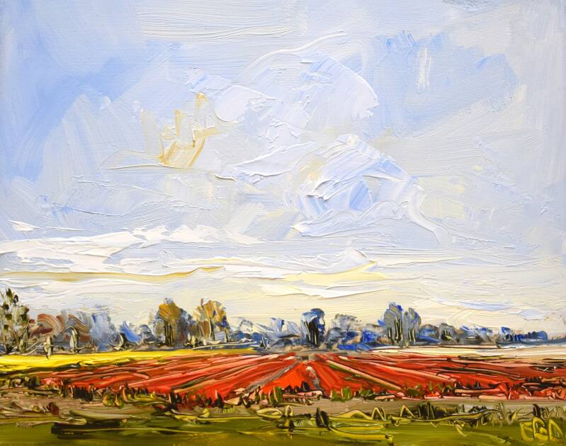 PBP142, oil on panel, 16 x 20 cm, 2023. 