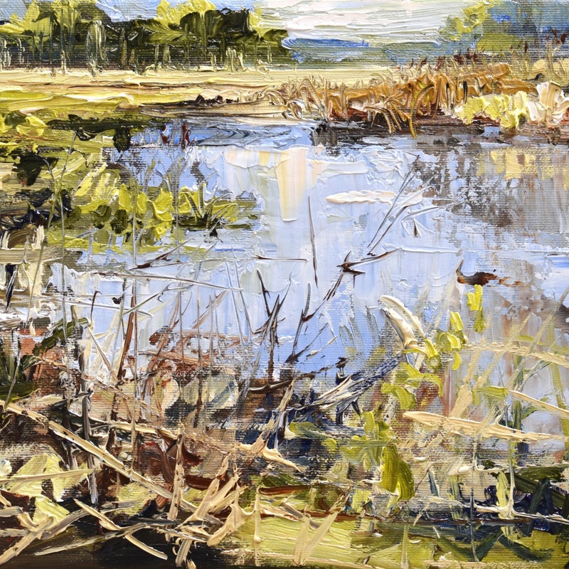 In the bush, oil on canvas, 24 x 30 cm, 2017. (SOLD)