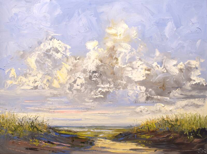 Sea vibes, oil on canvas, 60 x 80 cm, 2023.  (SOLD)
