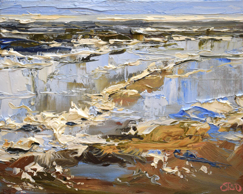 Shines, oil on canvas, 24 x 30 cm. (SOLD)
