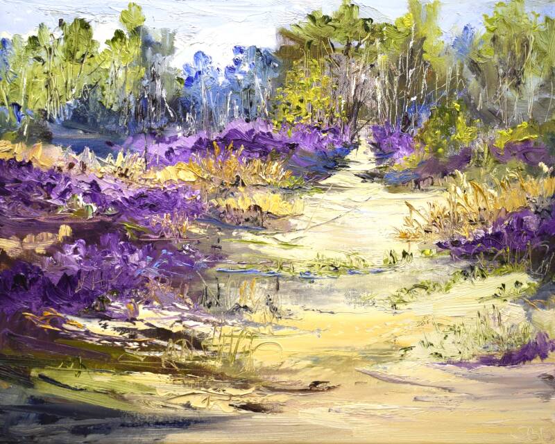 Summer love, oil on canvas, 40 x 50 cm, 2024. (Galerie Année)