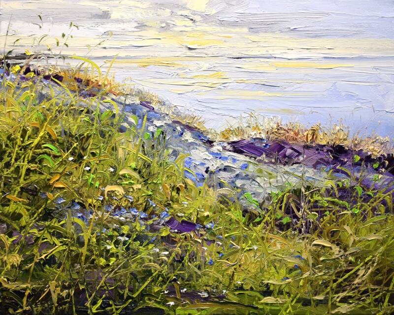 The spot, oil on canvas, 40 x 50 cm, 2025. (SOLD)