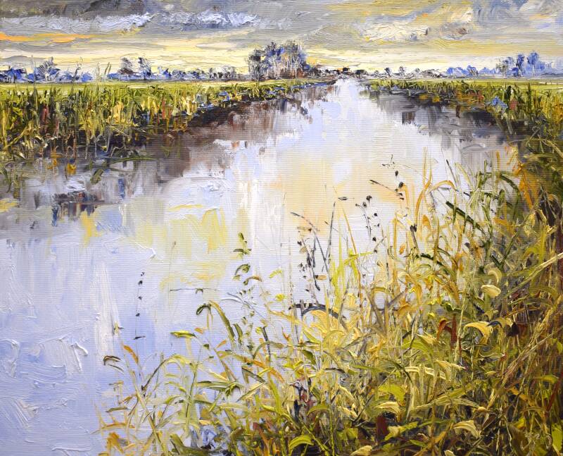 The other side, oil on canvas, 40 x 50 cm, 2023. (SOLD) 