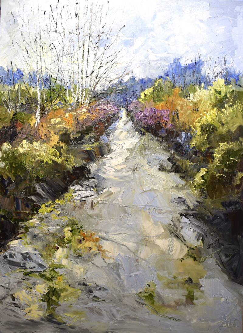 Walk, oil on canvas, 140 x 100 cm, 2025. (Gallery Bonnard)