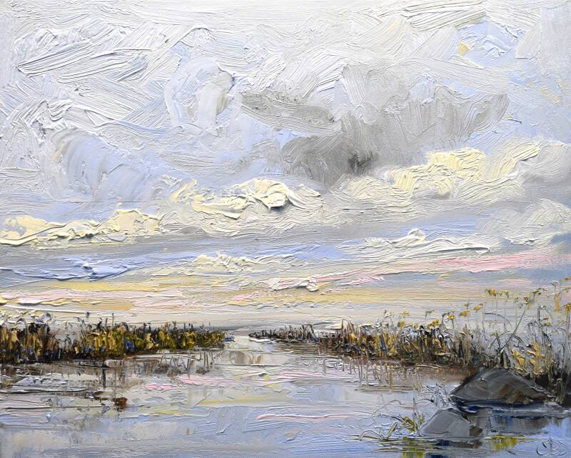 Water love, oil on canvas, 40 x 50 cm , 2025. (Gallery Drentsche Aa) 