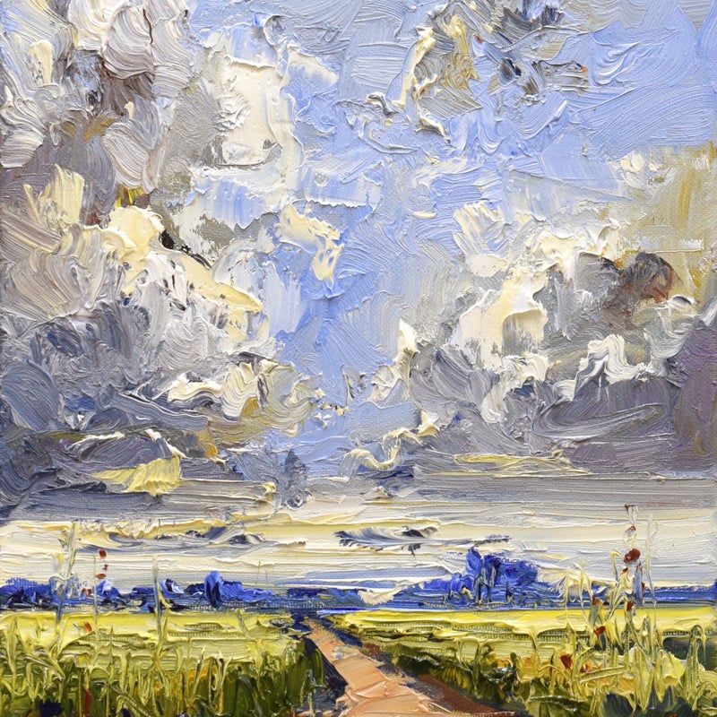 Summer path, oil on canvas, 24 x 30 cm, 2020.