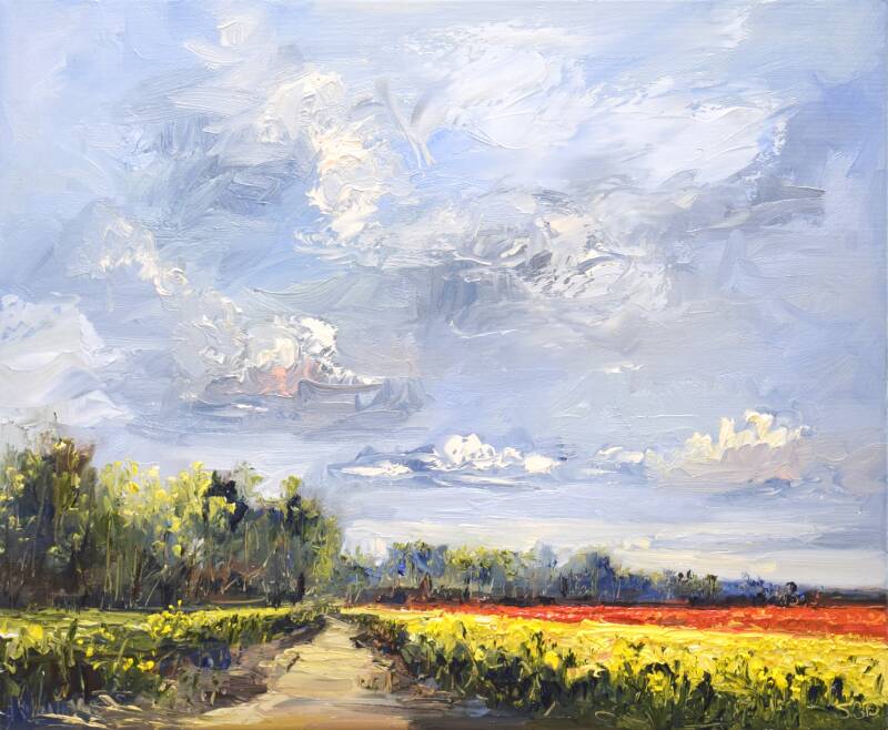 Yesterday, oil on canvas, 50 x 60 cm. (SOLD)
