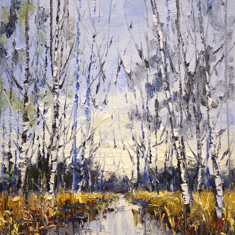 Almost spring, oil on canvas, 30 x 24 cm, 2023.