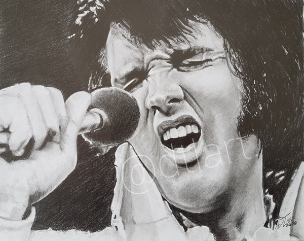 Elvis Presley Original Drawing